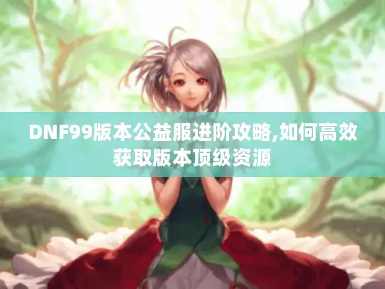 DNF99版本公益服进阶攻略,如何高效获取版本顶级资源