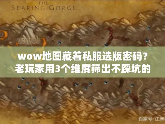 wow地图藏着私服选版密码？老玩家用3个维度筛出不踩坑的版本