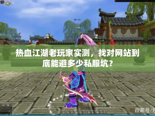 热血江湖老玩家实测，找对网站到底能避多少私服坑？