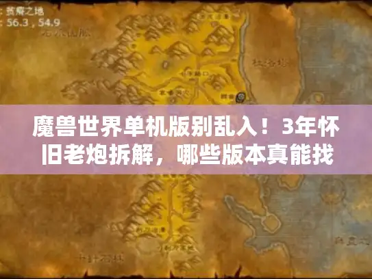 魔兽世界单机版别乱入！3年怀旧老炮拆解，哪些版本真能找回60级开荒的热乎劲？
