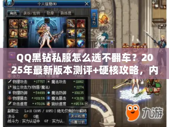 QQ黑钻私服怎么选不翻车？2025年最新版本测评+硬核攻略，内行人不愿说的秘密