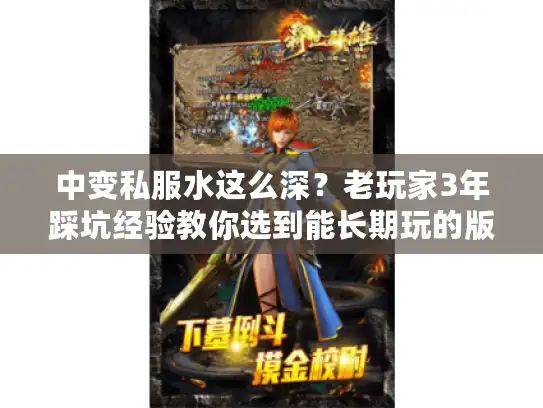中变私服水这么深？老玩家3年踩坑经验教你选到能长期玩的版本