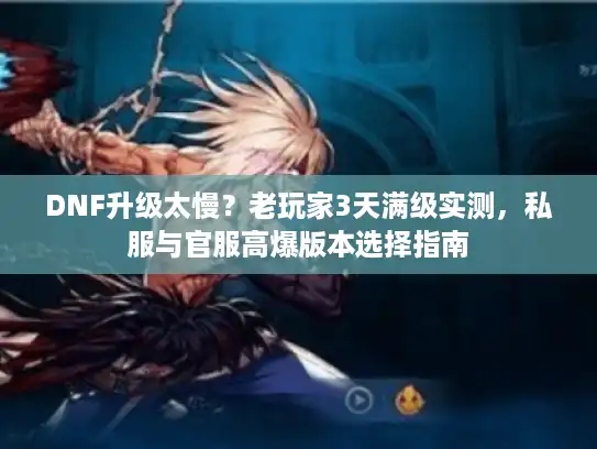 DNF升级太慢?老玩家3天满级实测,私服与官服高爆版本选择指南 DNF升级太慢?老玩家3天满级实测,私服与官服高爆版本选择指南