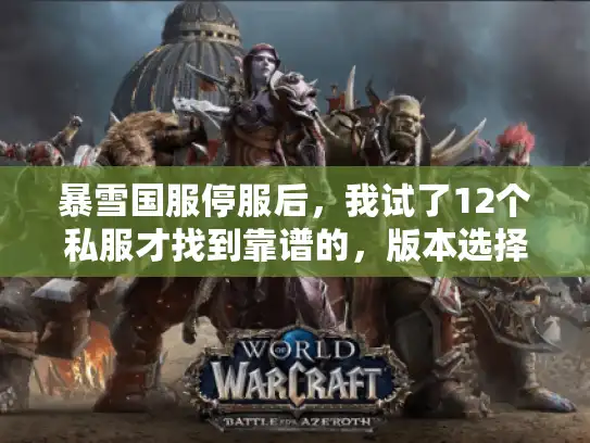 暴雪国服停服后，我试了12个私服才找到靠谱的，版本选择+攻略避坑全说透