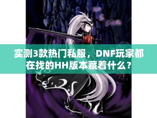 实测3款热门私服，DNF玩家都在找的HH版本藏着什么？