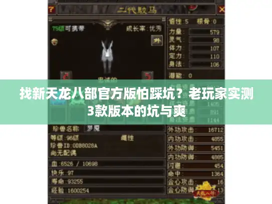 找新天龙八部官方版怕踩坑？老玩家实测3款版本的坑与爽