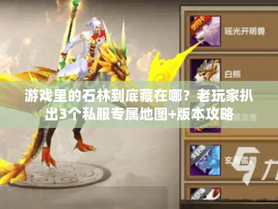 游戏里的石林到底藏在哪？老玩家扒出3个私服专属地图+版本攻略