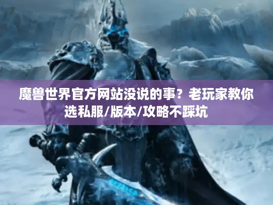 魔兽世界官方网站没说的事？老玩家教你选私服/版本/攻略不踩坑
