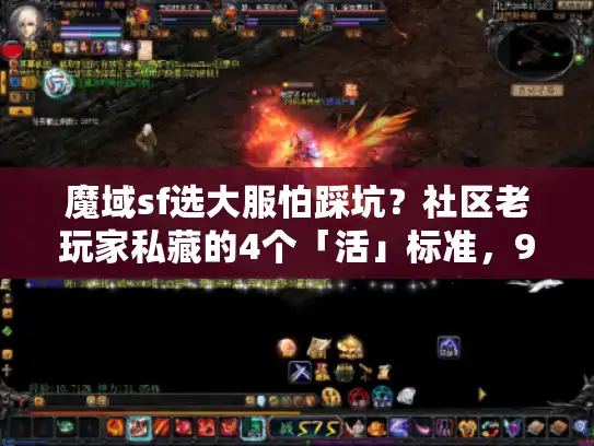 魔域sf选大服怕踩坑？社区老玩家私藏的4个「活」标准，90%的人不知道