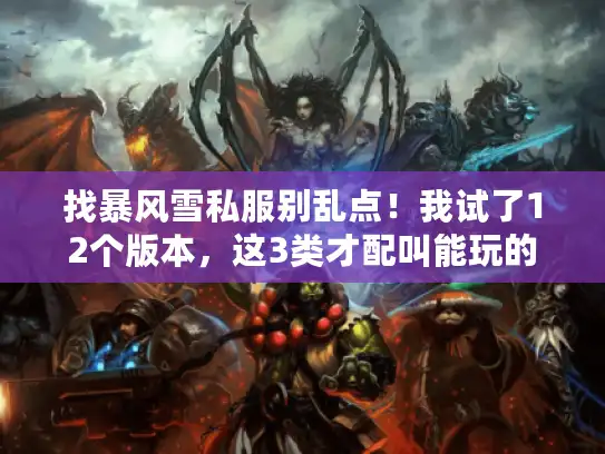 找暴风雪私服别乱点！我试了12个版本，这3类才配叫能玩的
