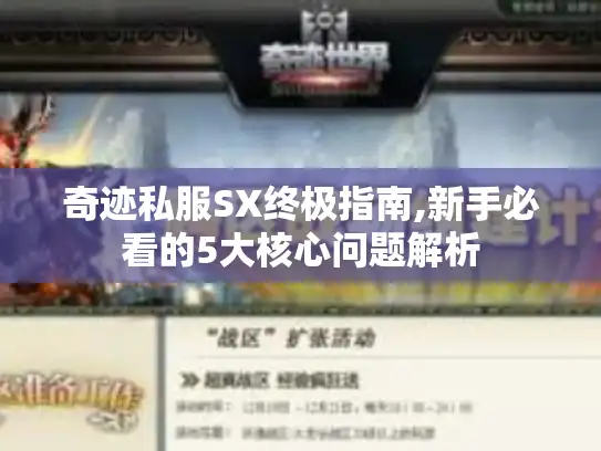 奇迹私服SX终极指南,新手必看的5大核心问题解析