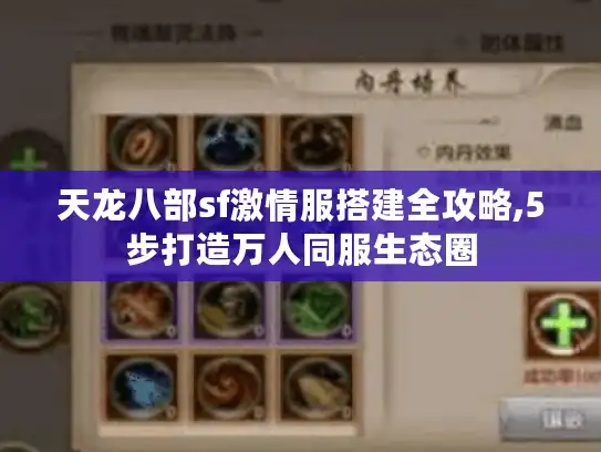 天龙八部sf激情服搭建全攻略,5步打造万人同服生态圈