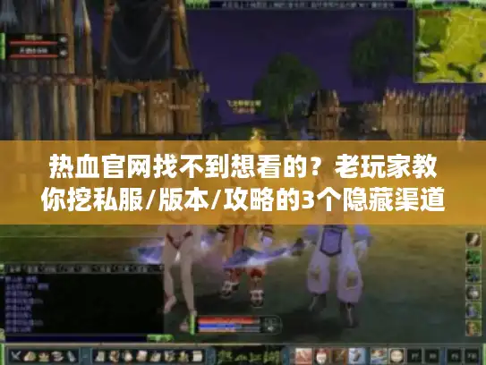 热血官网找不到想看的？老玩家教你挖私服/版本/攻略的3个隐藏渠道