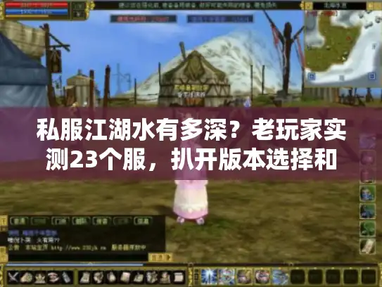 私服江湖水有多深？老玩家实测23个服，扒开版本选择和攻略的隐藏真相