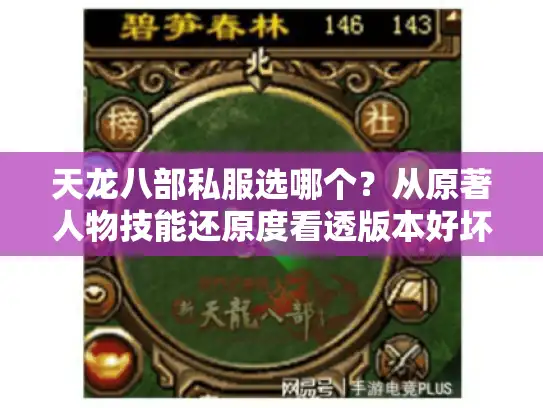 天龙八部私服选哪个？从原著人物技能还原度看透版本好坏