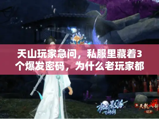 天山玩家急问，私服里藏着3个爆发密码，为什么老玩家都偷偷用？