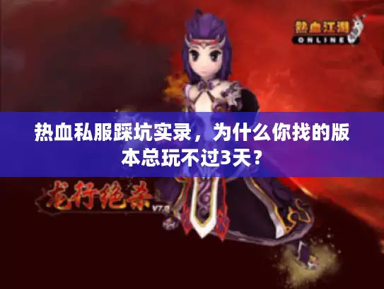热血私服踩坑实录，为什么你找的版本总玩不过3天？
