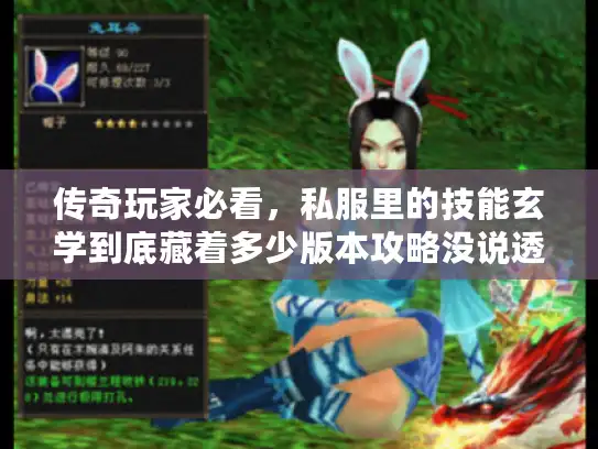 传奇玩家必看，私服里的技能玄学到底藏着多少版本攻略没说透的门道？