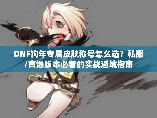 DNF狗年专属皮肤称号怎么选？私服/高爆版本必看的实战避坑指南