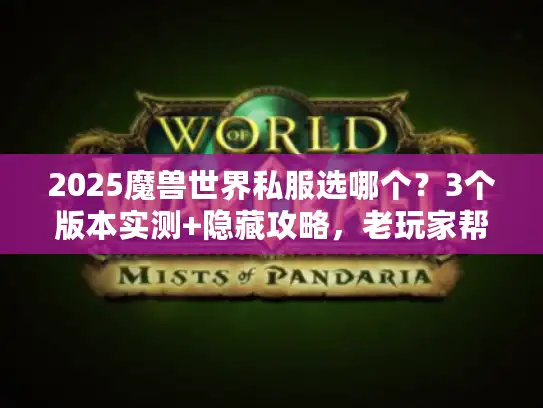 2025魔兽世界私服选哪个？3个版本实测+隐藏攻略，老玩家帮你避坑