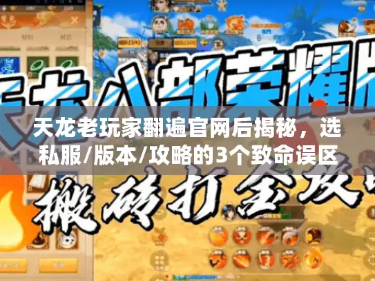 天龙老玩家翻遍官网后揭秘,选私服/版本/攻略的3个致命误区,90%的人都错了 天龙老玩家翻遍官网后揭秘,选私服/版本/攻略的3个致命误区,90%的人都错了