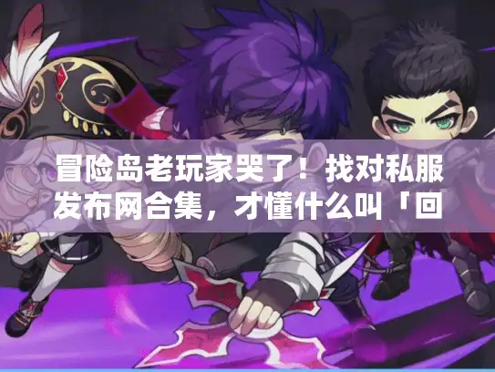 冒险岛老玩家哭了！找对私服发布网合集，才懂什么叫「回到2008年的射手村」