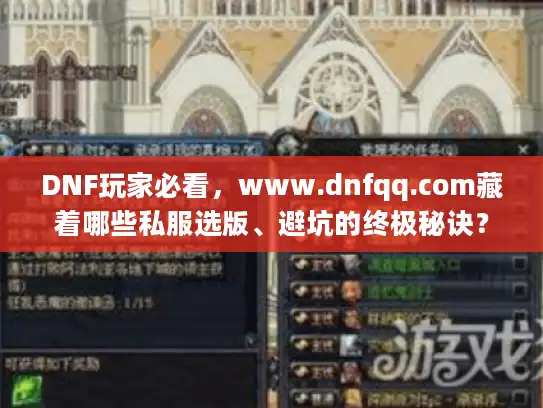 DNF玩家必看，www.dnfqq.com藏着哪些私服选版、避坑的终极秘诀？