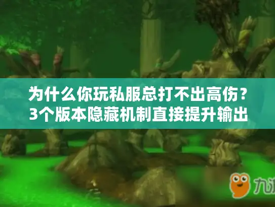为什么你玩私服总打不出高伤?3个版本隐藏机制直接提升输出上限 为什么你玩私服总打不出高伤?3个版本隐藏机制直接提升输出上限