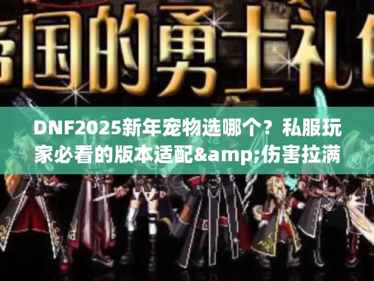 DNF2025新年宠物选哪个？私服玩家必看的版本适配&伤害拉满攻略