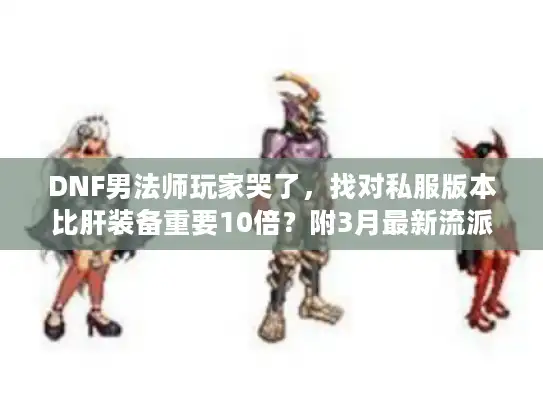 DNF男法师玩家哭了，找对私服版本比肝装备重要10倍？附3月最新流派攻略