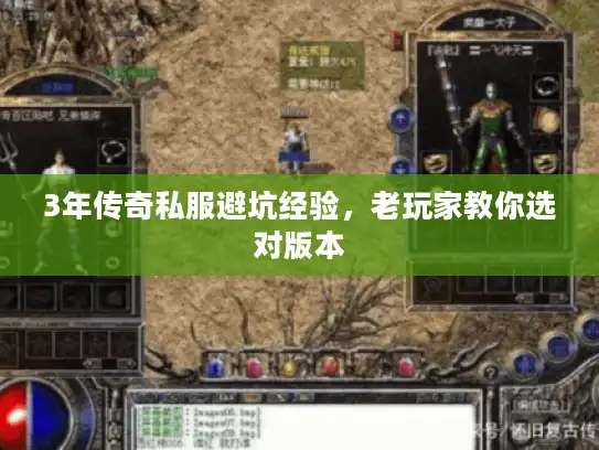 3年传奇私服避坑经验,老玩家教你选对版本 3年传奇私服避坑经验,老玩家教你选对版本