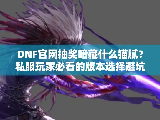 DNF官网抽奖暗藏什么猫腻？私服玩家必看的版本选择避坑指南