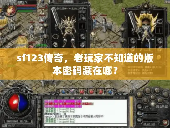 sf123传奇，老玩家不知道的版本密码藏在哪？