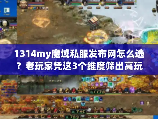 1314my魔域私服发布网怎么选？老玩家凭这3个维度筛出高玩专属版本