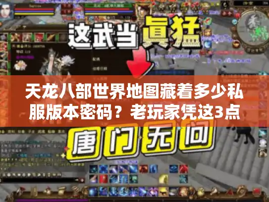 天龙八部世界地图藏着多少私服版本密码？老玩家凭这3点选对服不踩坑