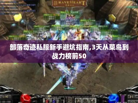 部落奇迹私服新手避坑指南,3天从菜鸟到战力榜前50