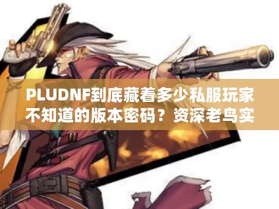 PLUDNF到底藏着多少私服玩家不知道的版本密码？资深老鸟实测拆解