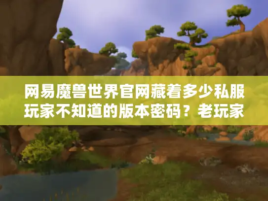网易魔兽世界官网藏着多少私服玩家不知道的版本密码?老玩家用3个实战案例说透选择逻辑 网易魔兽世界官网藏着多少私服玩家不知道的版本密码?老玩家用3个实战案例说透选择逻辑