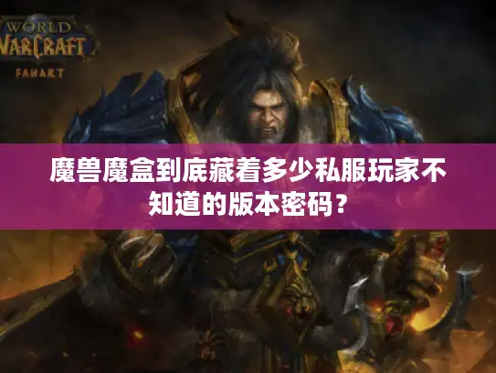 魔兽魔盒到底藏着多少私服玩家不知道的版本密码？