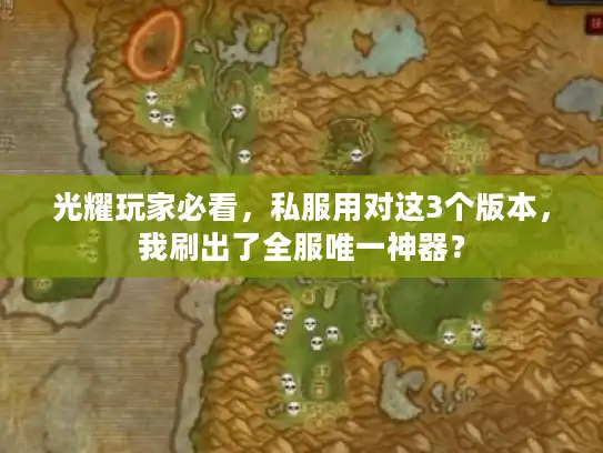 光耀玩家必看，私服用对这3个版本，我刷出了全服唯一神器？