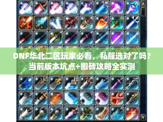 DNF华北二区玩家必看，私服选对了吗？当前版本坑点+搬砖攻略全实测