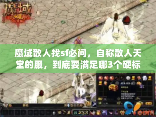 魔域散人找sf必问，自称散人天堂的服，到底要满足哪3个硬标准？