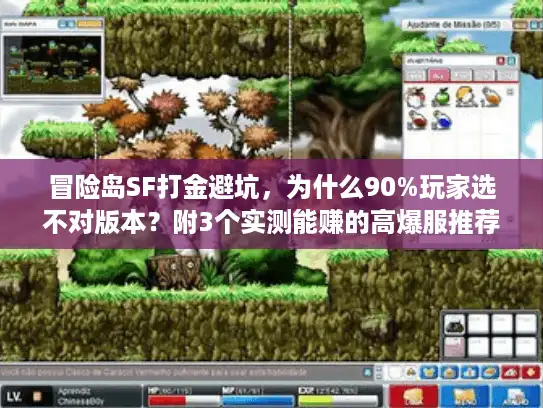 冒险岛SF打金避坑，为什么90%玩家选不对版本？附3个实测能赚的高爆服推荐