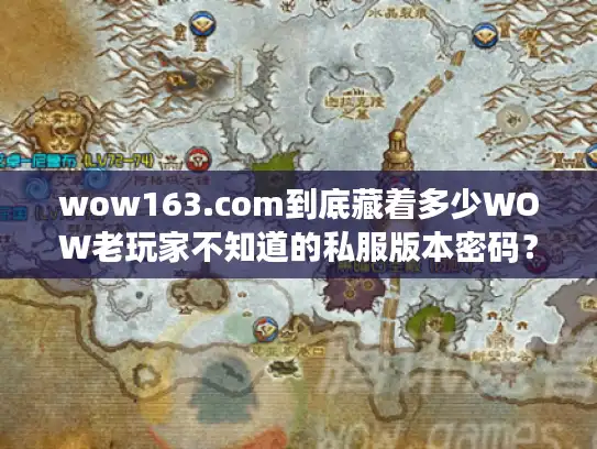 wow163.com到底藏着多少WOW老玩家不知道的私服版本密码？