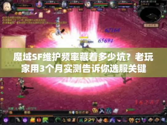 魔域SF维护频率藏着多少坑？老玩家用3个月实测告诉你选服关键