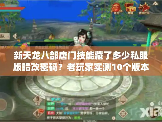 新天龙八部唐门技能藏了多少私服版暗改密码？老玩家实测10个版本才摸清