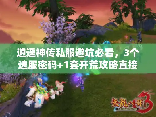 逍遥神传私服避坑必看，3个选服密码+1套开荒攻略直接救你三天时间