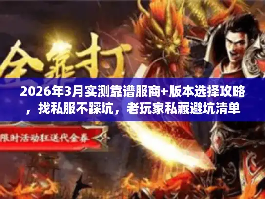2026年3月实测靠谱服商+版本选择攻略，找私服不踩坑，老玩家私藏避坑清单