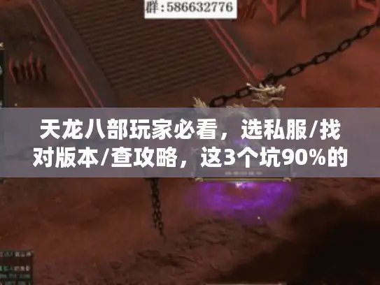 天龙八部玩家必看，选私服/找对版本/查攻略，这3个坑90%的人都踩过？