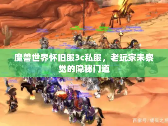 魔兽世界怀旧服3c私服,老玩家未察觉的隐秘门道 魔兽世界怀旧服3c私服,老玩家未察觉的隐秘门道